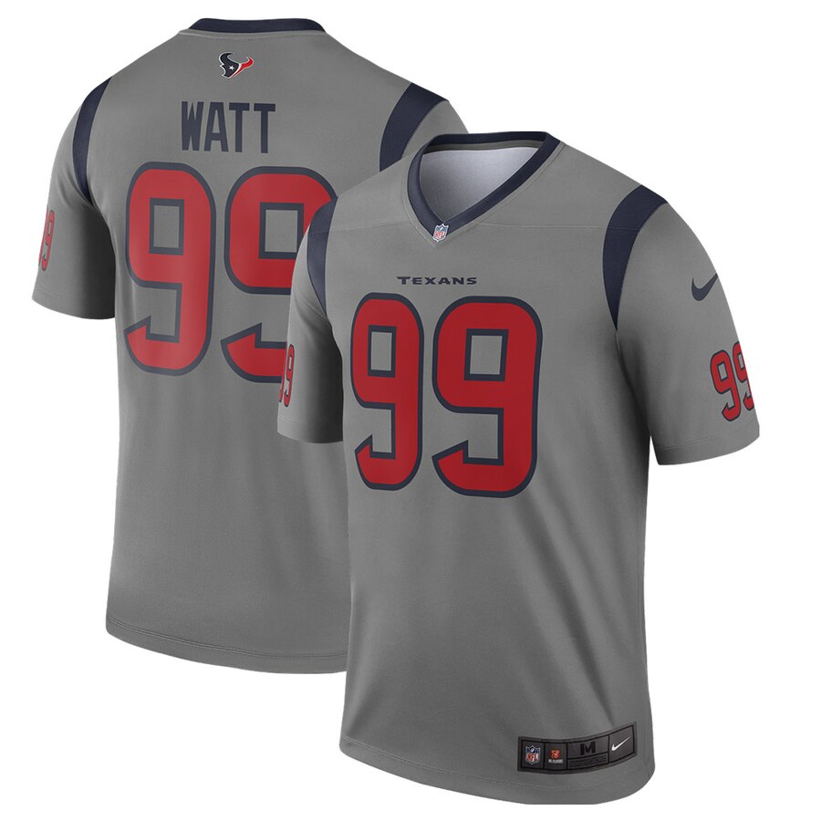 Men Houston Texans #99 Watt grey Nike Limited NFL Jerseys->oakland raiders->NFL Jersey
